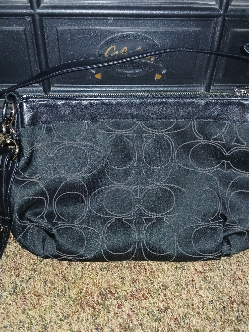 Coach Black Signature Jacquard Cross Body